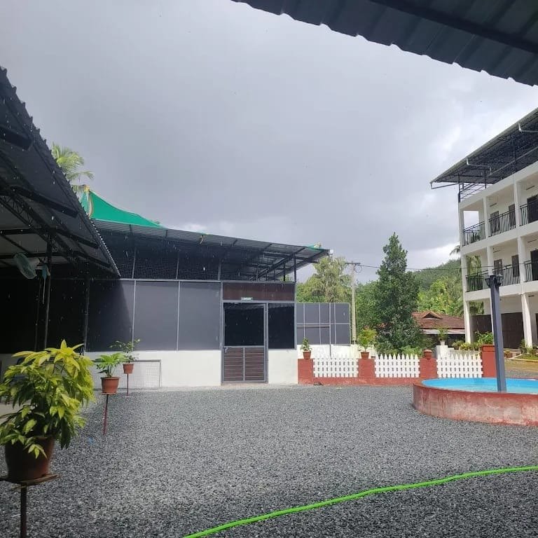 Hostel Building & Courtyard